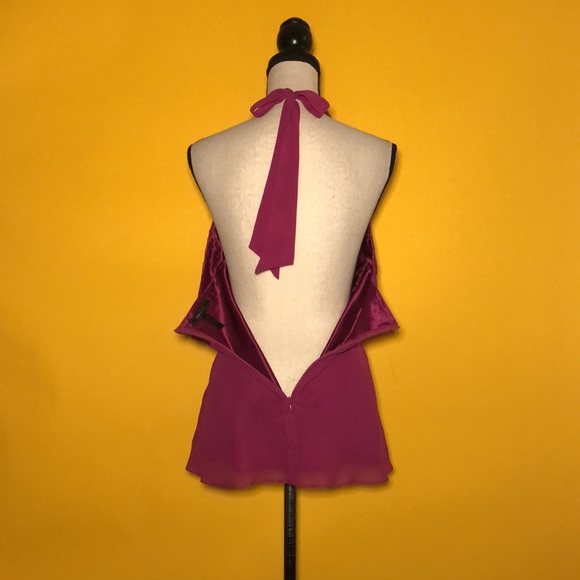 BCBGMAXAZRIA silk halter top - Picture 2 of 10